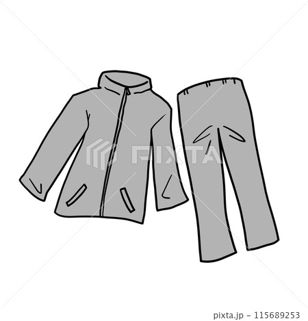 レインウェアのイラスト 115689253