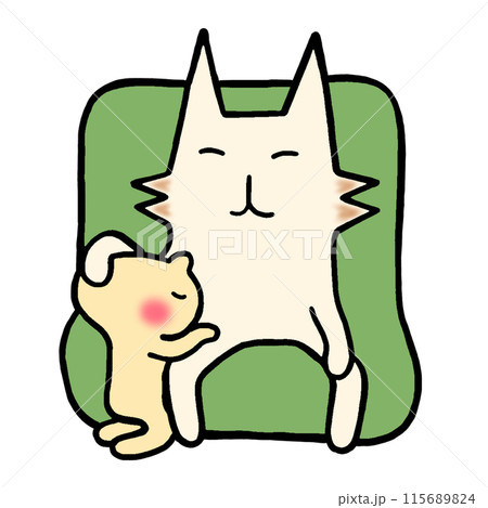 親子のふれあいのイラスト 115689824