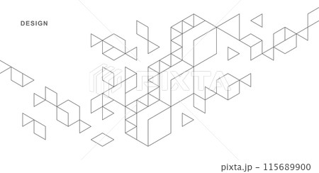 Abstract geometric technological background. Vector creative design. 115689900