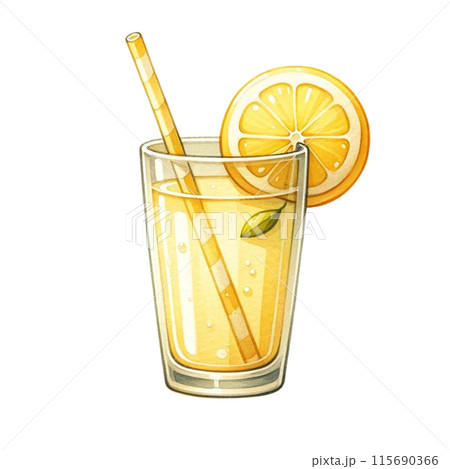 レモンの入ったレモンスカッシュ 115690366