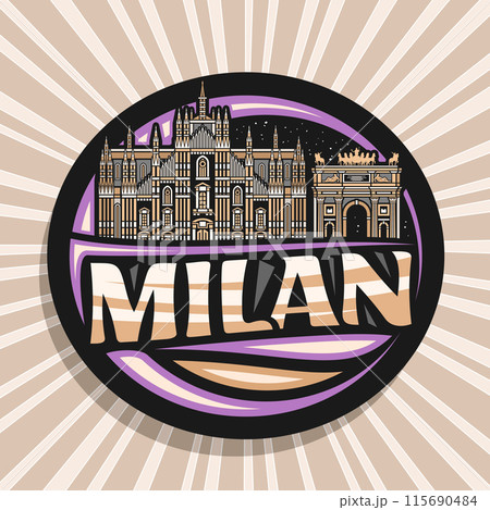 Vector logo for Milan Vector logo for Milan 115690484