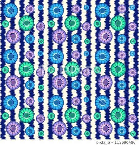 seamless pattern with ethnic ornament seamless pattern with ethnic ornament 115690486