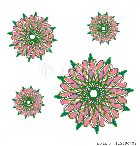 seamless pattern with ethnic ornament 115690488