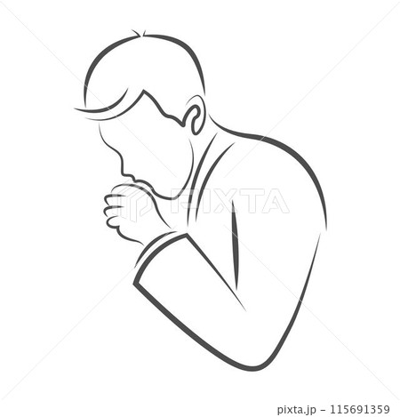 Cough icon design template 115691359