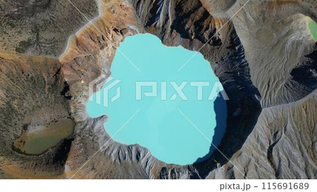 草津白根山湯釜 ドローン空撮14 草津白根山湯釜 ドローン空撮14 115691689