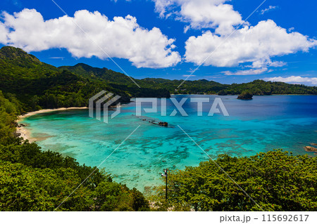 小笠原諸島 境浦海岸から望む絶景 小笠原諸島 境浦海岸から望む絶景 115692617