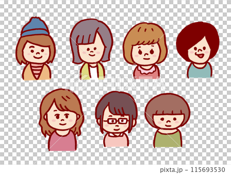 大学生や高校生のようなかわいい若者女子 115693530