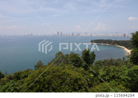 View of seascape in danang at vietnam View of seascape in danang at vietnam 115694284