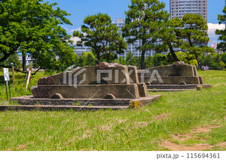 東京都港区 台場公園（第三台場）、砲台跡 115694361