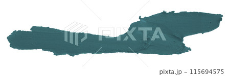 Green plasticine brush isolated on white background. 115694575