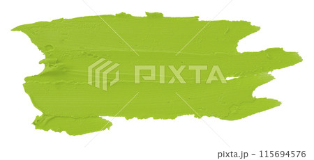 Green plasticine brush isolated on white background. Green plasticine brush isolated on white background. 115694576