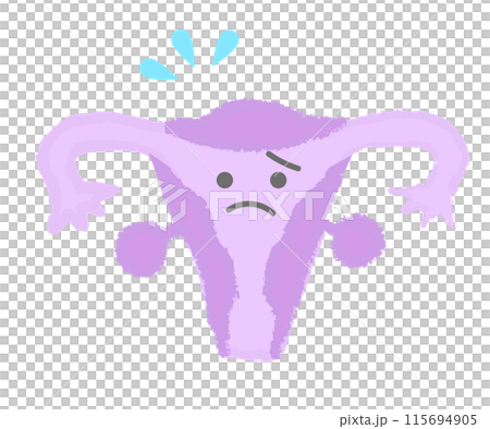 子宮沒有能量手寫體 115694905