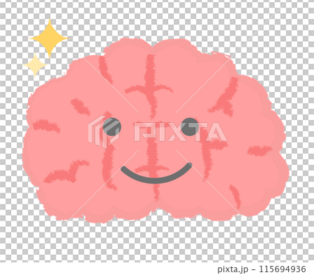元気な脳　手書き風キャラクター 115694936