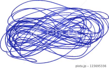 Drawn doodles with blue ballpoint pen on isolated background Drawn doodles with blue ballpoint pen on isolated background 115695336