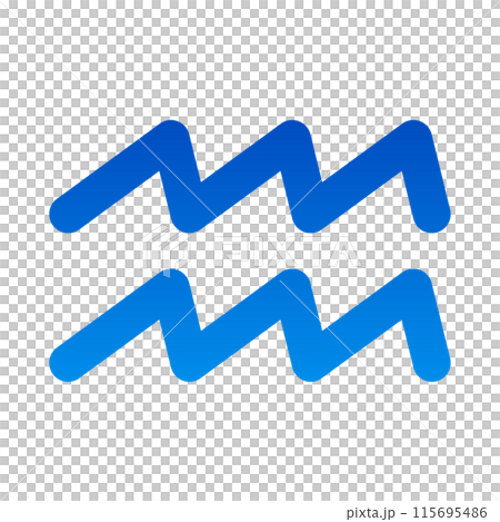 黄道十二星座のゾディアックサイン水瓶座 115695486