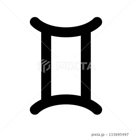 黄道十二星座のゾディアックサイン双子座 黄道十二星座のゾディアックサイン双子座 115695497