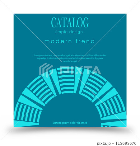 Circular ornament. The idea of a banner, brochure, catalog, or booklet. A template for creative design 115695670