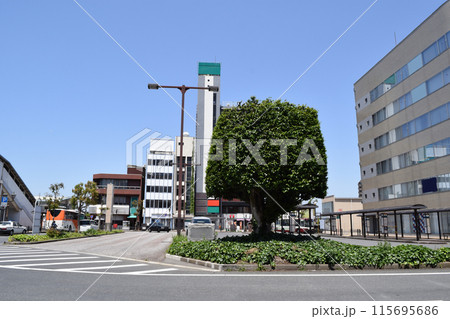 千葉県 木更津駅東口の街並み 千葉県 木更津駅東口の街並み 115695686