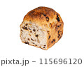 レーズンとナッツの食パン、切り抜き画像、透過画像 115696120