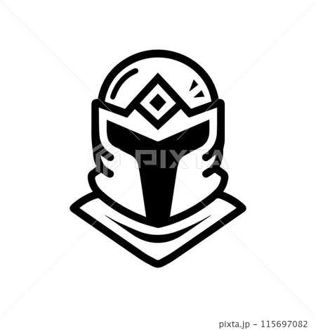 game clan logo or modern line icon. Vector line art and icon design with bold outline. Black and white Pixel Perfect minimalistic symbol isolate white background. Creative logotype game clan logo or modern line icon. Vector line art and icon design with bold outline. Black and white Pixel Perfect minimalistic symbol isolate white background. Creative logotype 115697082