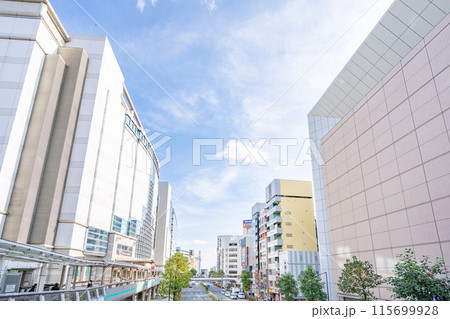 立川北駅前　北口　緑川通り　東方向　街並み 115699928
