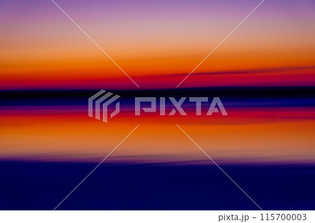 Abstract sunset over the ocean with vibrant colors 115700003