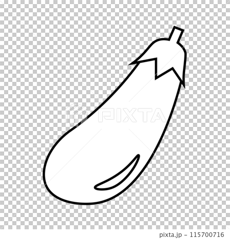 Eggplant line drawing 115700716