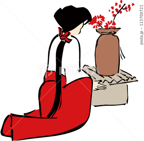 浮世絵　巫女　その6 115700721