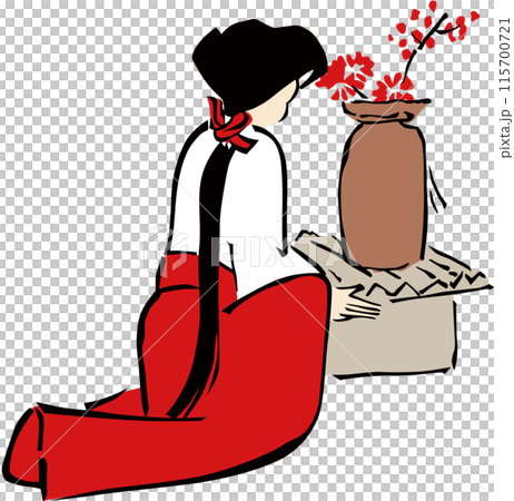 浮世絵　巫女　その6 115700721