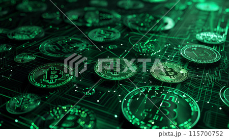 ビットコイン　暗号通貨　マイニング 115700752