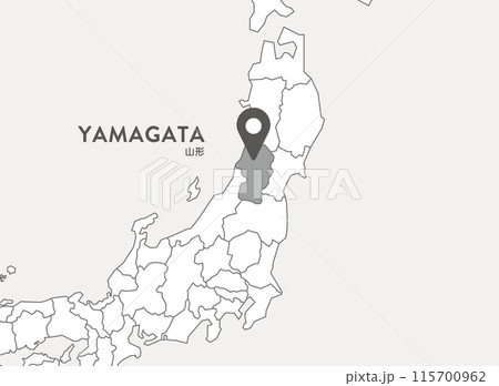 山形県 山形 地図 山形県 山形 地図 115700962