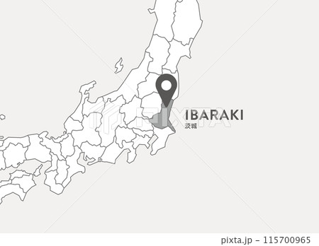 茨城県　茨城　地図 115700965