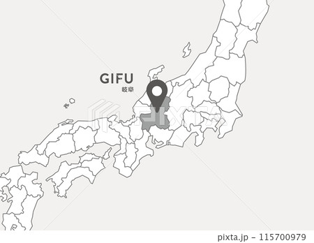 岐阜県　岐阜　地図 115700979
