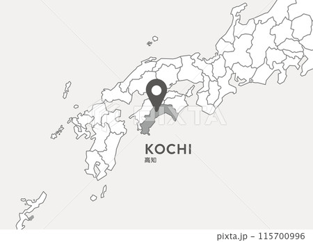 高知県　高知　地図 115700996