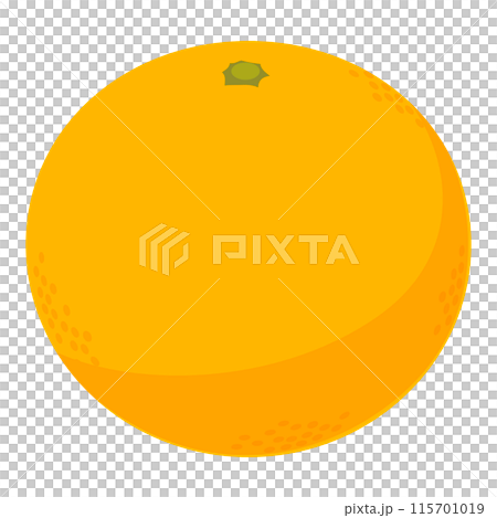 オレンジのイラスト カラー 線なし 115701019