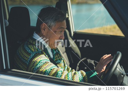 高齢運転者の危険な運転イメージ 高齢運転者の危険な運転イメージ 115701269