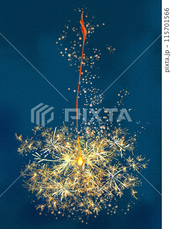 線香花火のポストカード 115701566