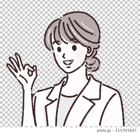 Illustration material of women and girls Illustration material of women and girls 115701687