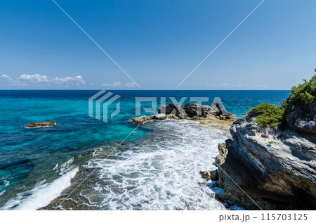 Scenic view of Caribbean Ocean at Punta Sur, Isla Mujeres 115703125
