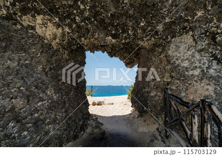 Natural cavern door at Punta Sur, Isla Mujeres 115703129