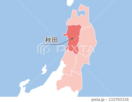 秋田 秋田県 地図 秋田 秋田県 地図 115703158