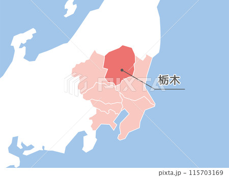 栃木県　栃木　地図 115703169