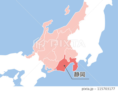 静岡県　静岡　地図 115703177