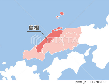 島根県　島根　地図 115703188