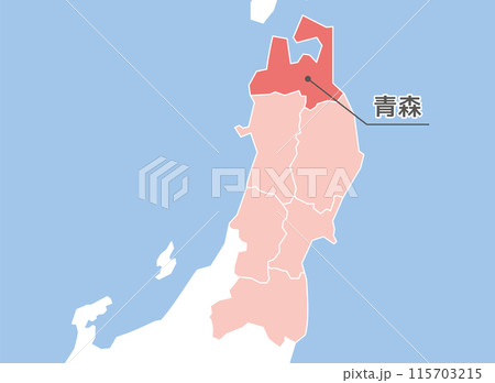 青森県 青森 地図 青森県 青森 地図 115703215