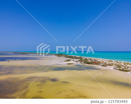 Drone view of Isla Blanca, Mexico Drone view of Isla Blanca, Mexico 115703493