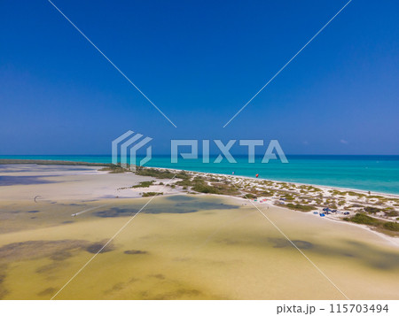Drone view of Isla Blanca, Mexico Drone view of Isla Blanca, Mexico 115703494