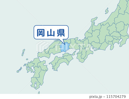 岡山県 岡山 地図 岡山県 岡山 地図 115704279