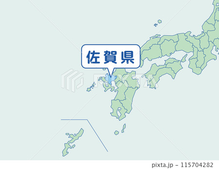 佐賀県　佐賀　地図 115704282