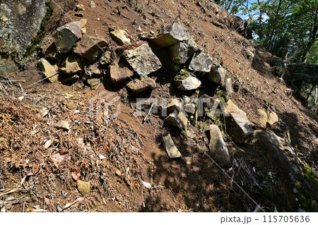 但馬国「生野城」 曲輪と石垣 但馬国「生野城」 曲輪と石垣 115705636